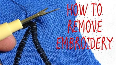 can you get embroidery removed from a dress?